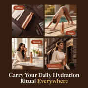 Neera Copper Water Bottle | Handcrafted from Pure Copper | 34 oz