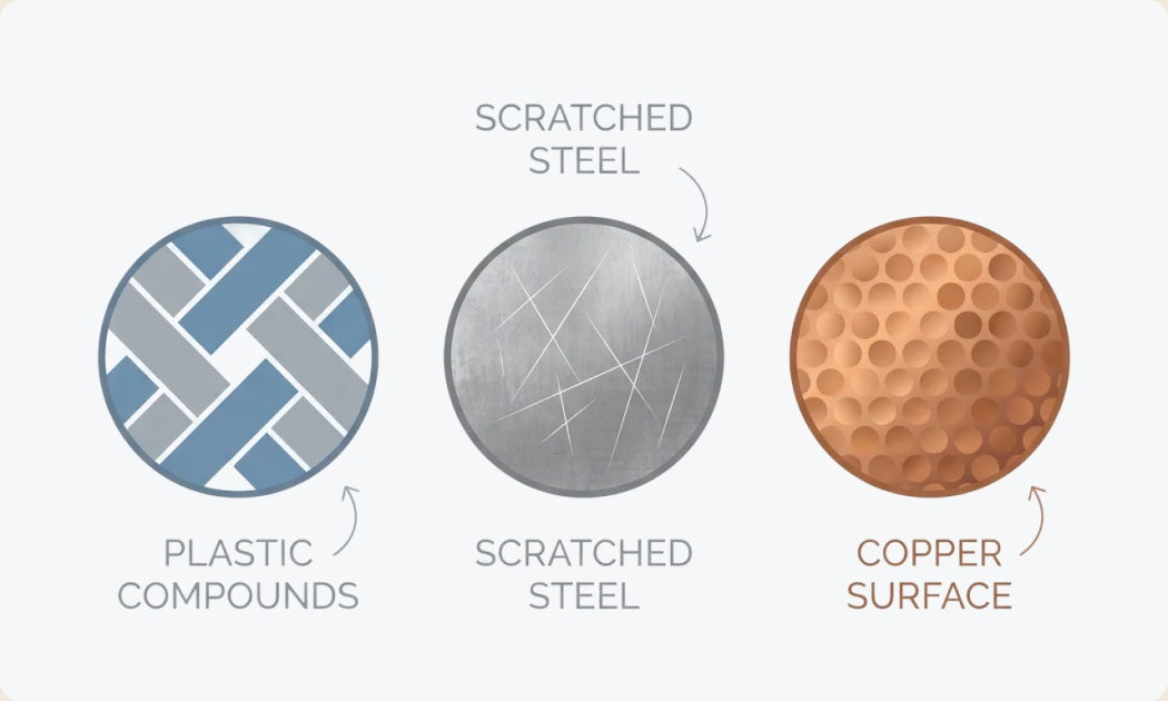Plastic and even some metals are not neutral.