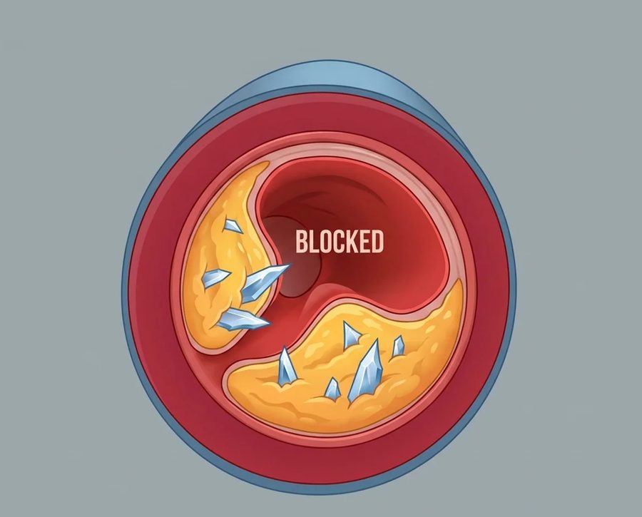 People with plastic in their arteries had 4.5× the risk of heart attack, stroke or death.